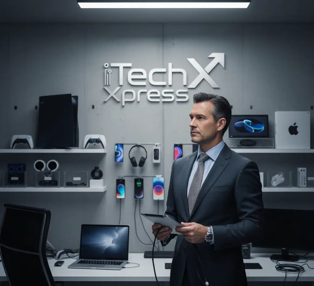 Experienced technicians at iTech Xpress providing professional electronics, phone, computer, MacBook, and game console repair services in Covina, CA.