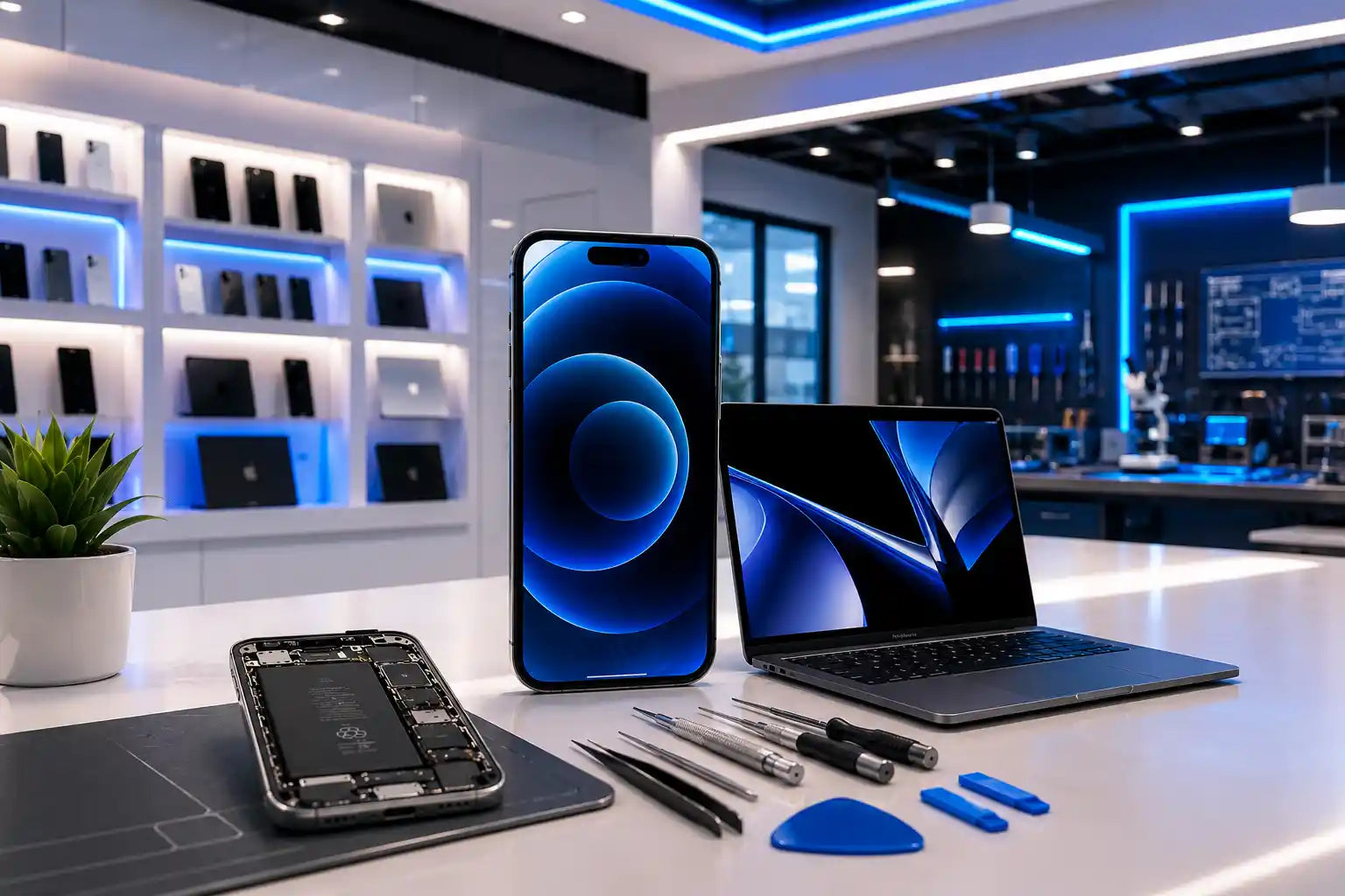 Professional iPhone, Samsung, computer and MacBook repair services in Azusa, CA by iTech Xpress